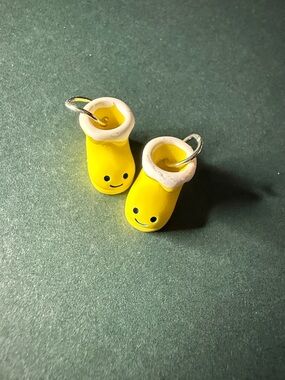 Yellow Smiley Kids Shoe Charms